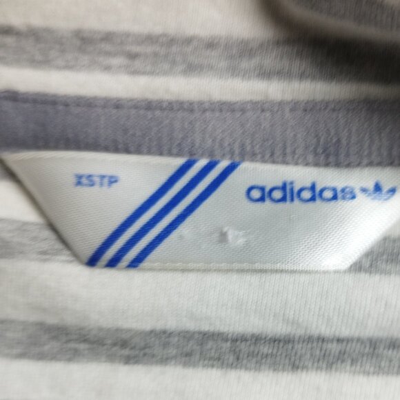 Adidas Originals Youth XS Track Jacket - Heather Gray Zip-Up with Trefoil Logo - Picture 2 of 6